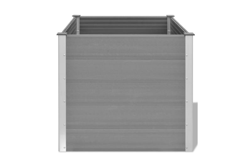 Odlingslåda upphöjd WPC 100x100x91 cm grå - Grå - Utemöbler - Övrigt utemöbler - Tillbehör - Övriga trädgårdstillbehör