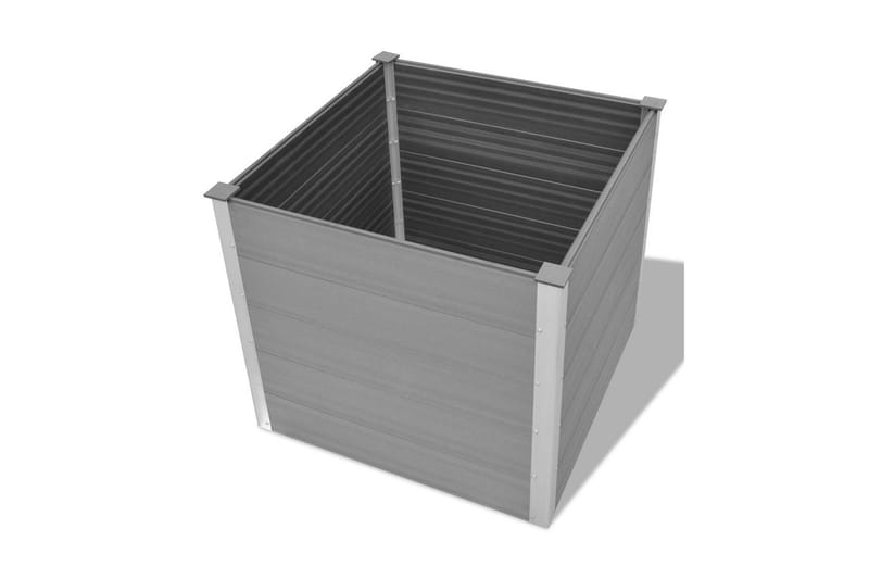 Odlingslåda upphöjd WPC 100x100x91 cm grå - Grå - Utemöbler - Övrigt utemöbler - Tillbehör - Övriga trädgårdstillbehör