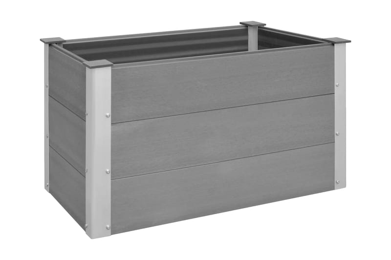 Odlingslåda upphöjd WPC 100x50x54 cm grå - Grå - Utemöbler - Övrigt utemöbler - Tillbehör - Övriga trädgårdstillbehör
