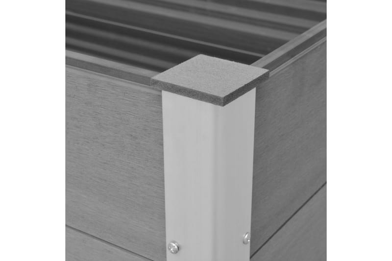 Odlingslåda upphöjd WPC 150x100x91 cm grå - Grå - Utemöbler - Övrigt utemöbler - Tillbehör - Övriga trädgårdstillbehör