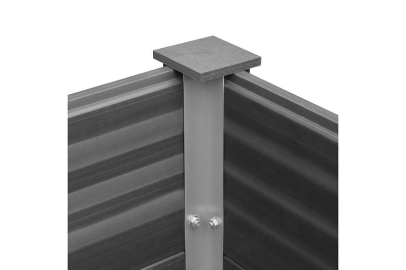 Odlingslåda upphöjd WPC 150x100x91 cm grå - Grå - Utemöbler - Övrigt utemöbler - Tillbehör - Övriga trädgårdstillbehör