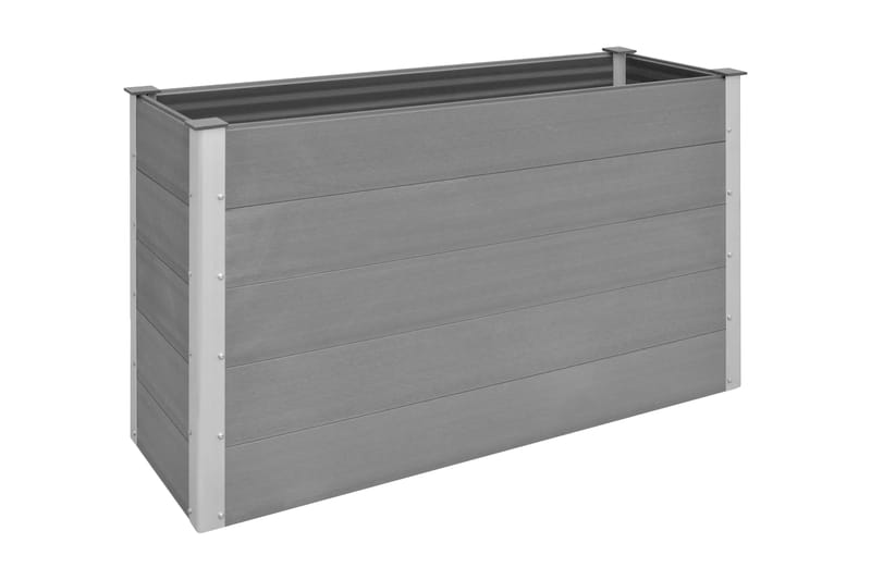 Odlingslåda upphöjd WPC 150x50x91 cm grå - Grå - Utemöbler - Övrigt utemöbler - Tillbehör - Övriga trädgårdstillbehör