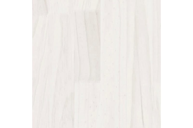 Odlingslåda vit 40x40x70 cm massiv furu - Vit - Övriga trädgårdstillbehör - Blomlåda