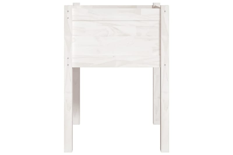 Odlingslåda vit 50x50x70 cm massiv furu - Vit - Utemöbler - Övrigt utemöbler - Tillbehör - Övriga trädgårdstillbehör