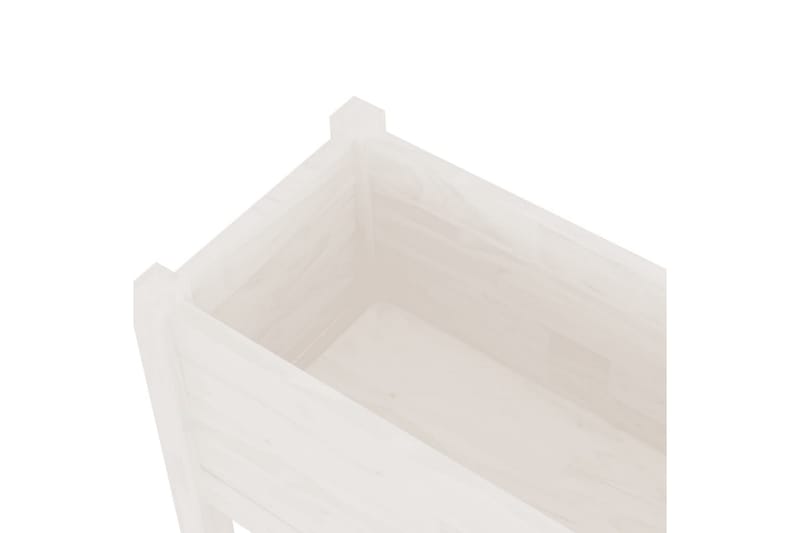 Odlingslåda vit 70x31x70 cm massiv furu - Vit - Utemöbler - Övrigt utemöbler - Tillbehör - Övriga trädgårdstillbehör