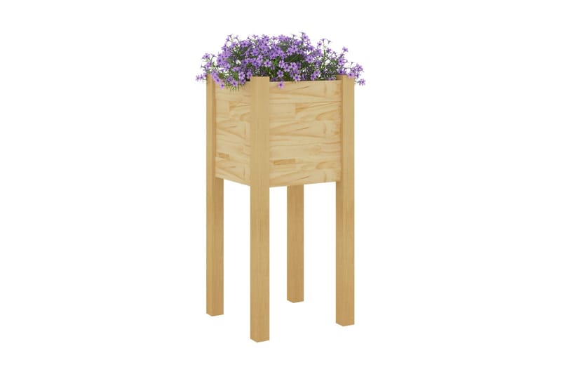 Odlingslådor 2 st 31x31x70 cm massiv furu - Brun - Utemöbler - Övrigt utemöbler - Tillbehör - Övriga trädgårdstillbehör