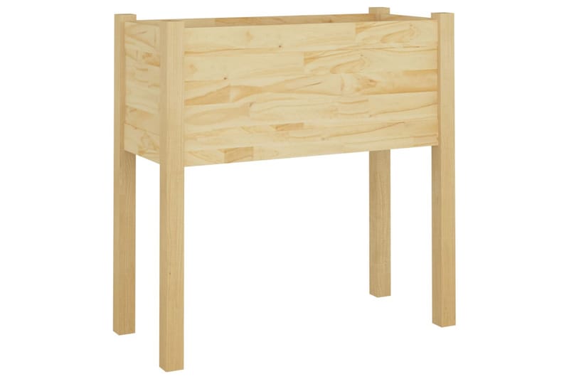 Odlingslådor 2 st 70x31x70 cm massiv furu - Brun - Utemöbler - Övrigt utemöbler - Tillbehör - Övriga trädgårdstillbehör