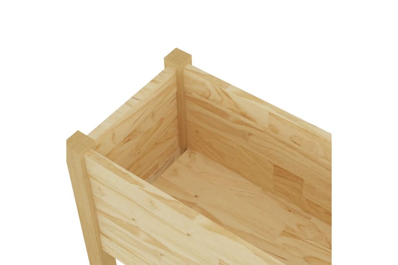 Odlingslådor 2 st 70x31x70 cm massiv furu - Brun - Utemöbler - Övrigt utemöbler - Tillbehör - Övriga trädgårdstillbehör