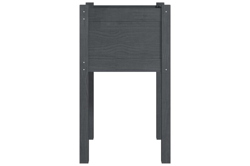 Odlingslådor 2 st grå 40x40x70 cm massiv furu - Grå - Utemöbler - Övrigt utemöbler - Tillbehör - Övriga trädgårdstillbehör