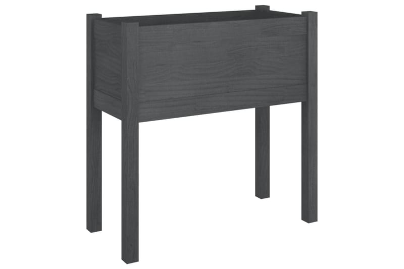 Odlingslådor 2 st grå 70x31x70 cm massiv furu - Grå - Utemöbler - Övrigt utemöbler - Tillbehör - Övriga trädgårdstillbehör