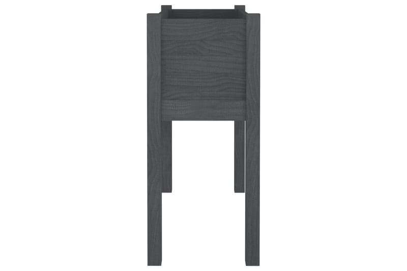 Odlingslådor 2 st grå 70x31x70 cm massiv furu - Grå - Utemöbler - Övrigt utemöbler - Tillbehör - Övriga trädgårdstillbehör