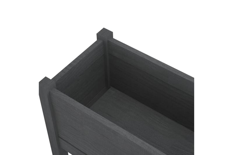 Odlingslådor 2 st grå 70x31x70 cm massiv furu - Grå - Utemöbler - Övrigt utemöbler - Tillbehör - Övriga trädgårdstillbehör
