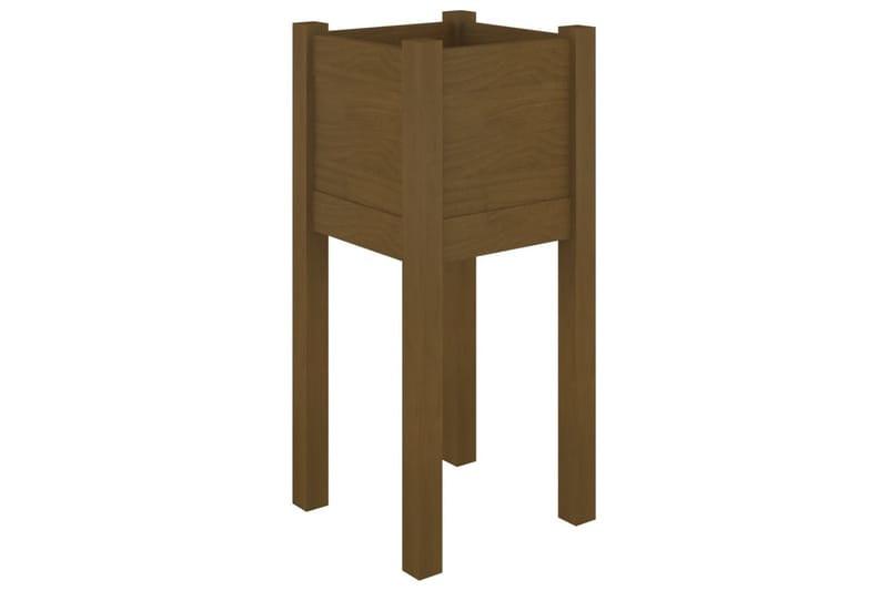 Odlingslådor 2 st honungsbrun 31x31x70 cm massiv furu - Honung - Utemöbler - Övrigt utemöbler - Tillbehör - Övriga trädgårdstillbehör