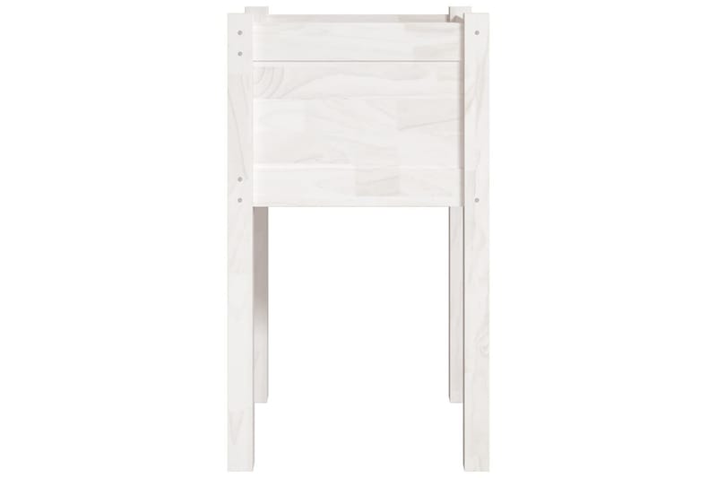 Odlingslådor 2 st vit 40x40x70 cm massiv furu - Vit - Utemöbler - Övrigt utemöbler - Tillbehör - Övriga trädgårdstillbehör