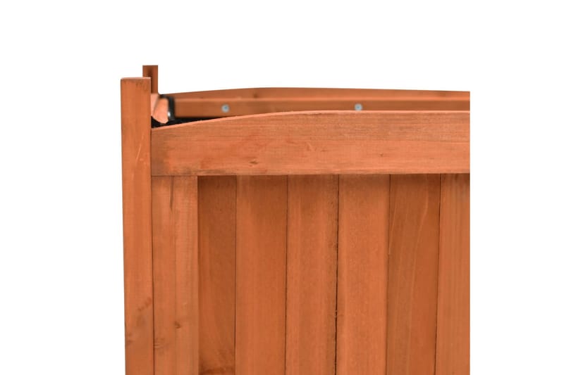 Odlingslådor upphöjda 2 st 50x50x50 cm granträ - Brun - Utemöbler - Övrigt utemöbler - Tillbehör - Övriga trädgårdstillbehör
