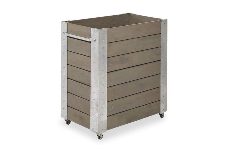 PLUS Cubic blomlåda 87x50x95 cm med stålhörn och hjul - Utemöbler - Övrigt utemöbler - Tillbehör - Övriga trädgårdstillbehör