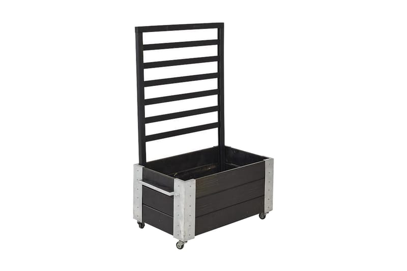 PLUS Cubic Blomlåda med spaljé 87x50x130 cm med stålhörn och - Utemöbler - Övrigt utemöbler - Tillbehör - Övriga trädgårdstillbehör