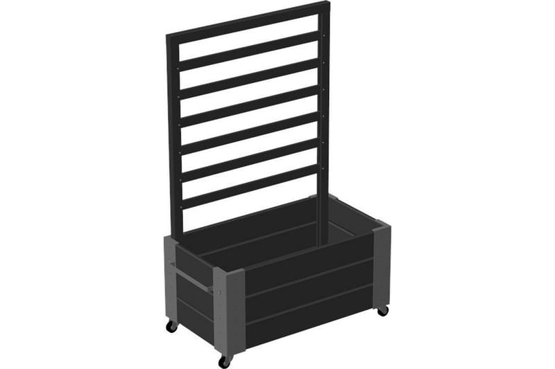 PLUS Cubic Blomlåda med spaljé 87x50x130 cm med stålhörn och - Utemöbler - Övrigt utemöbler - Tillbehör - Övriga trädgårdstillbehör