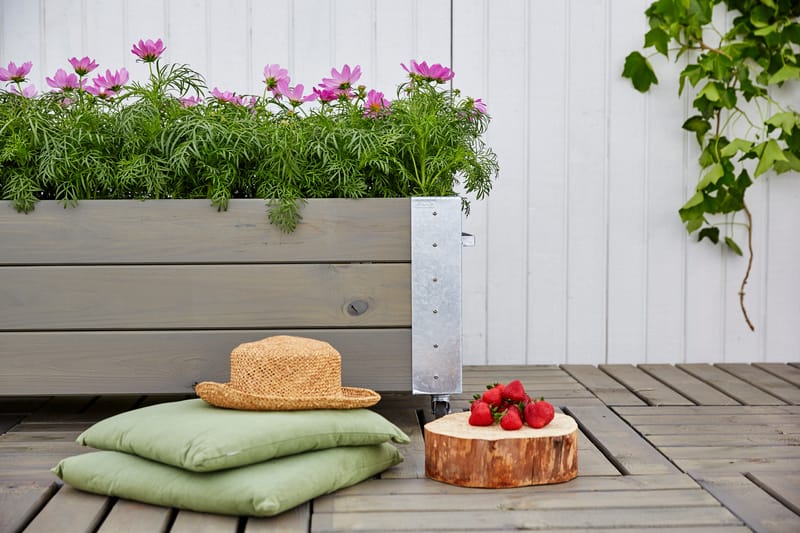 PLUS Cubic Blomlådor med Hjul 120 x45 cm - Utemöbler - Övrigt utemöbler - Tillbehör - Övriga trädgårdstillbehör