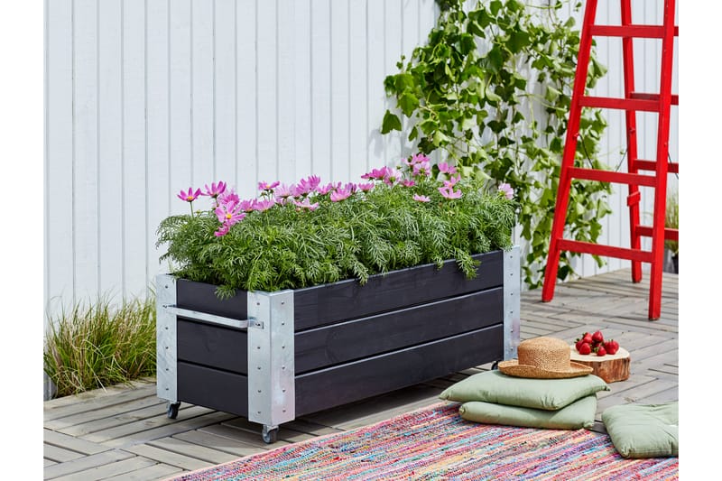 PLUS Cubic Blomlådor med Hjul 120x45 cm - Utemöbler - Övrigt utemöbler - Tillbehör - Övriga trädgårdstillbehör