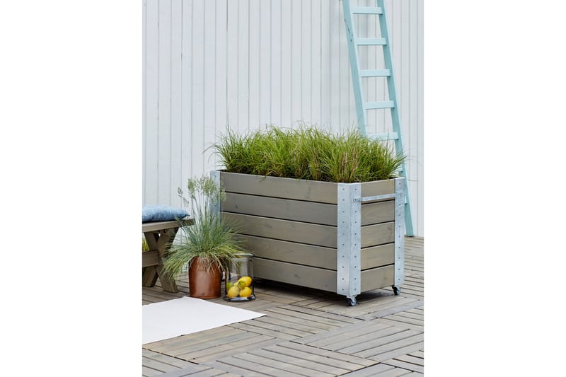 PLUS Cubic Blomlådor med Hjul 50x120x70 cm - Utemöbler - Övrigt utemöbler - Tillbehör - Övriga trädgårdstillbehör