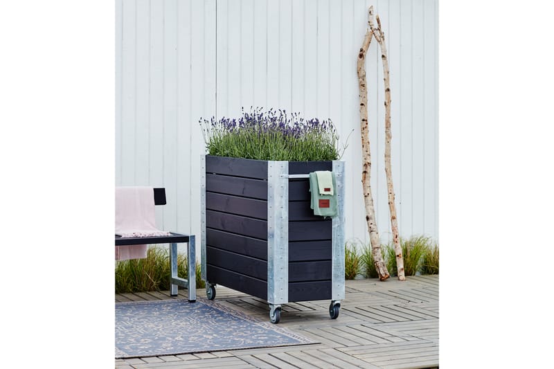 PLUS Cubic Blomlådor med Hjul 50x120x95 cm - Utemöbler - Övrigt utemöbler - Tillbehör - Övriga trädgårdstillbehör