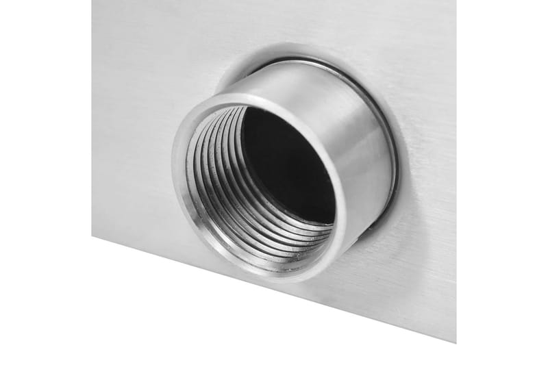 Poolfontän rostfritt stål 30x9x26 cm silver - Silver - Utemöbler - Övrigt utemöbler - Tillbehör - Övriga trädgårdstillbehör