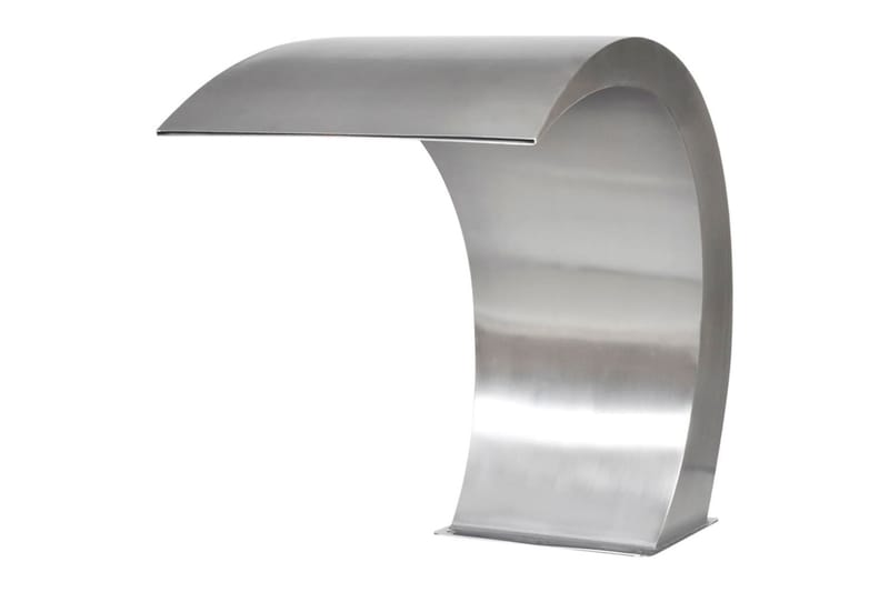 Poolfontän trädgårdsvattenfall i rostfritt stål 45x30x60 cm - Silver - Utemöbler - Övrigt utemöbler - Tillbehör - Övriga trädgårdstillbehör