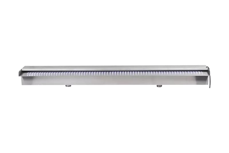 Rektangulärt Vattenfall Poolfontän m LEDs i rostfritt stål 9 - Silver - Utemöbler - Övrigt utemöbler - Tillbehör - Övriga trädgårdstillbehör