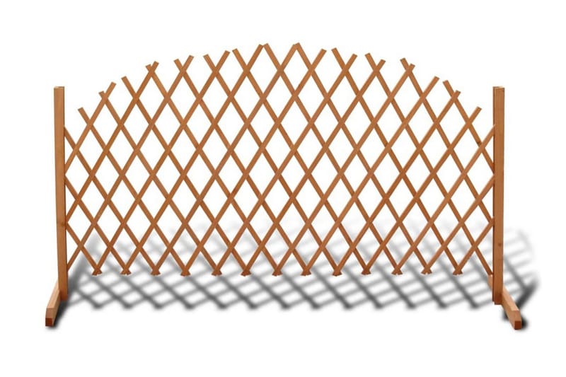 Spaljéstaket massivt trä 180x100 cm - Brun - Övriga trädgårdstillbehör