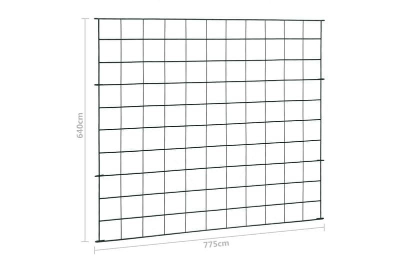 Staket till damm 77,5x64 cm grön - Grön - Utemöbler - Övrigt utemöbler - Tillbehör - Övriga trädgårdstillbehör