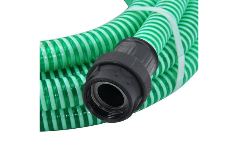 Sugslang med PVC-kopplingar 10 m 22 mm grön - Grön - Övriga trädgårdstillbehör