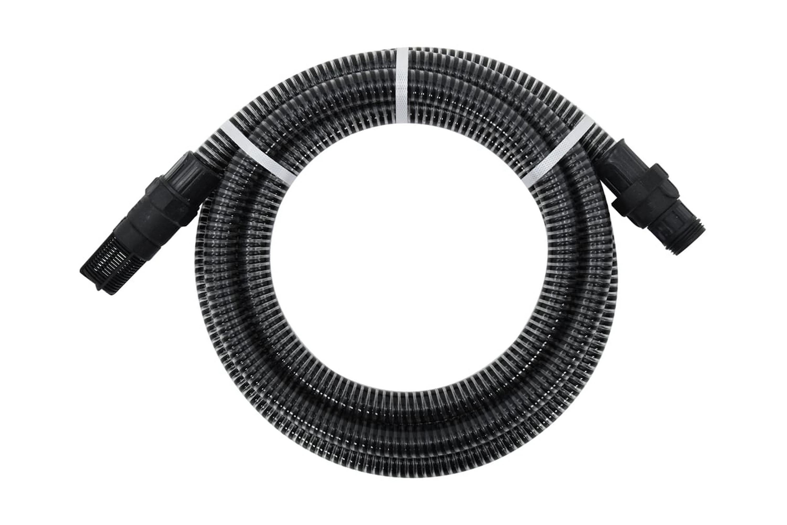 Sugslang med PVC-kopplingar 4 m 22 mm svart – Svart