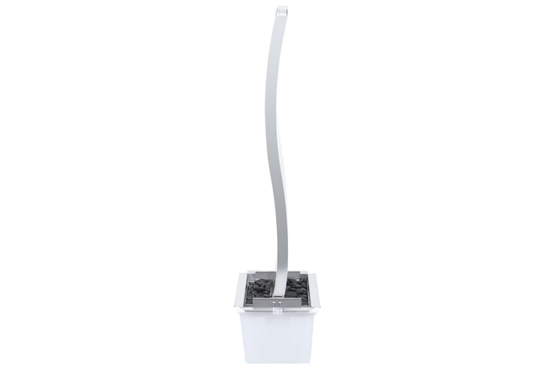 Trädgårdsfontän med pump rostfritt stål 130 cm S-formad - Silver - Utemöbler - Övrigt utemöbler - Tillbehör - Övriga trädgårdstillbehör