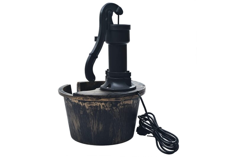 Trädgårdsfontän tunna med pump - Brun - Utemöbler - Övrigt utemöbler - Tillbehör - Övriga trädgårdstillbehör