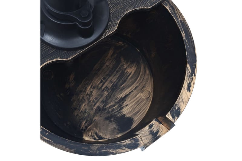 Trädgårdsfontän tunna med pump - Brun - Utemöbler - Övrigt utemöbler - Tillbehör - Övriga trädgårdstillbehör