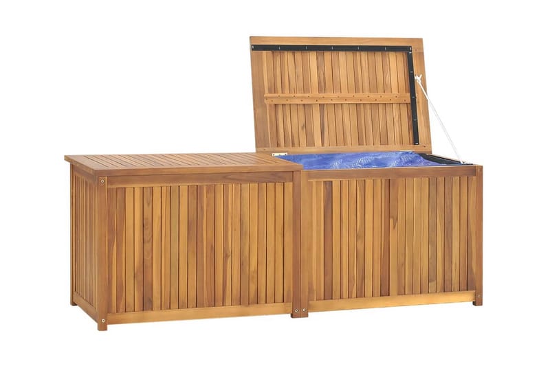 Trädgårdslåda 150x50x53 cm massiv teak - Brun - Övriga trädgårdstillbehör - Blomlåda