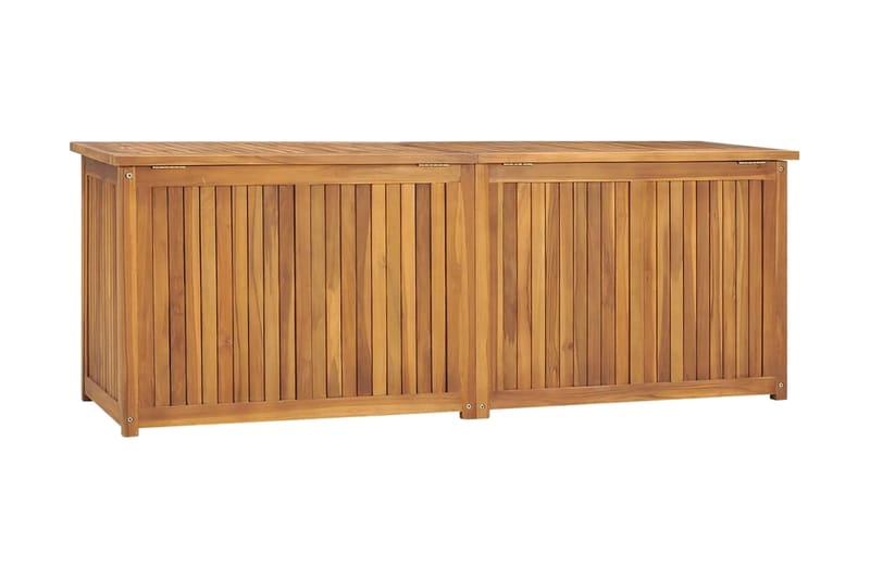 Trädgårdslåda 150x50x53 cm massiv teak - Brun - Utemöbler - Övrigt utemöbler - Tillbehör - Övriga trädgårdstillbehör