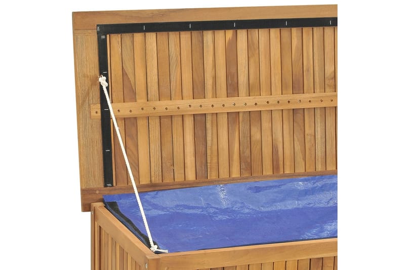 Trädgårdslåda 150x50x53 cm massiv teak - Brun - Utemöbler - Övrigt utemöbler - Tillbehör - Övriga trädgårdstillbehör