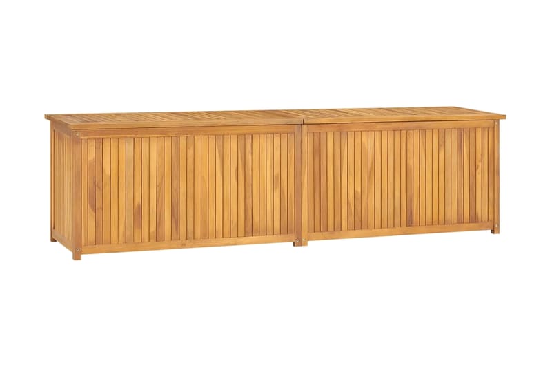 Trädgårdslåda 200x50x53 cm massiv teak - Brun - Övriga trädgårdstillbehör - Blomlåda