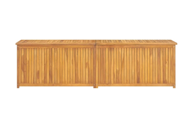 Trädgårdslåda 200x50x53 cm massiv teak - Brun - Övriga trädgårdstillbehör - Blomlåda