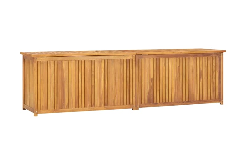 Trädgårdslåda 200x50x53 cm massiv teak - Brun - Utemöbler - Övrigt utemöbler - Tillbehör - Övriga trädgårdstillbehör