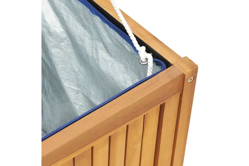 Trädgårdslåda 200x50x53 cm massiv teak - Brun - Utemöbler - Övrigt utemöbler - Tillbehör - Övriga trädgårdstillbehör