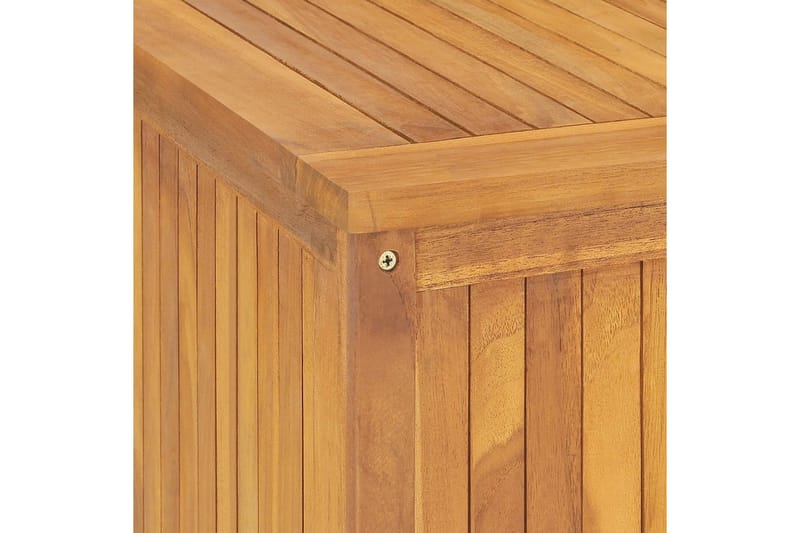 Trädgårdslåda 200x50x53 cm massiv teak - Brun - Övriga trädgårdstillbehör - Blomlåda