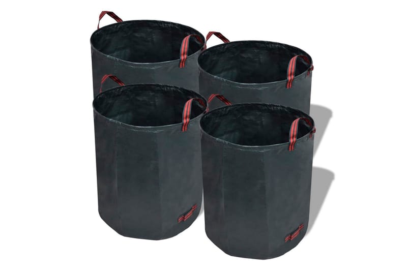 Trädgårdssäck med handtag 272L 4-pack - Grön - Utemöbler - Övrigt utemöbler - Tillbehör - Övriga trädgårdstillbehör