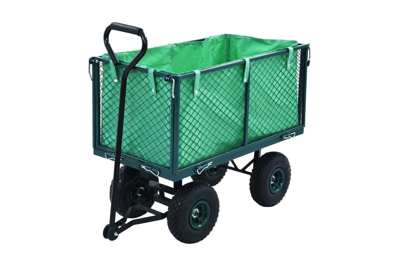 Trädgårdsvagn grön 350 kg - Övriga trädgårdstillbehör