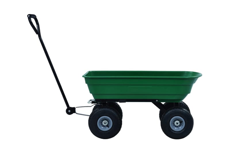 Trädgårdsvagn tippbar 300 kg 75L grön - Utemöbler - Övrigt utemöbler - Tillbehör - Övriga trädgårdstillbehör