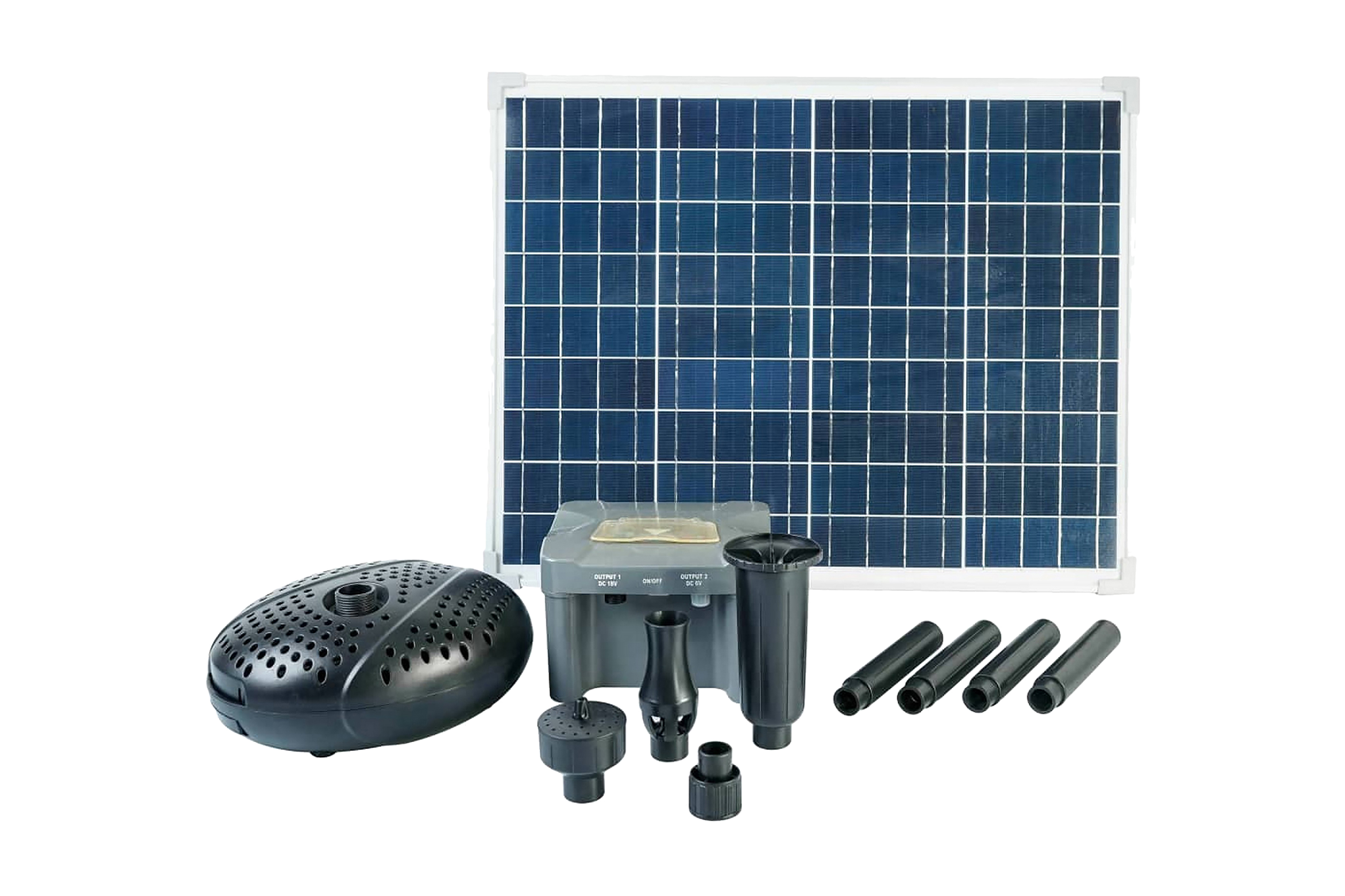 Ubbink SolarMax 2500 set med solpanel pump och batteri –
