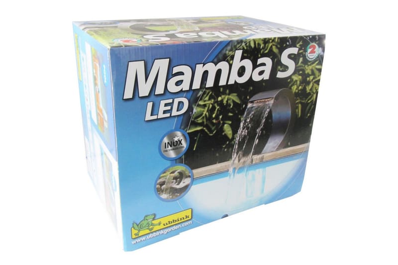 Ubbink Vattenfall Mamba S-LED rostfritt stål 7504632 - Silver - Utemöbler - Övrigt utemöbler - Tillbehör - Övriga trädgårdstillbehör