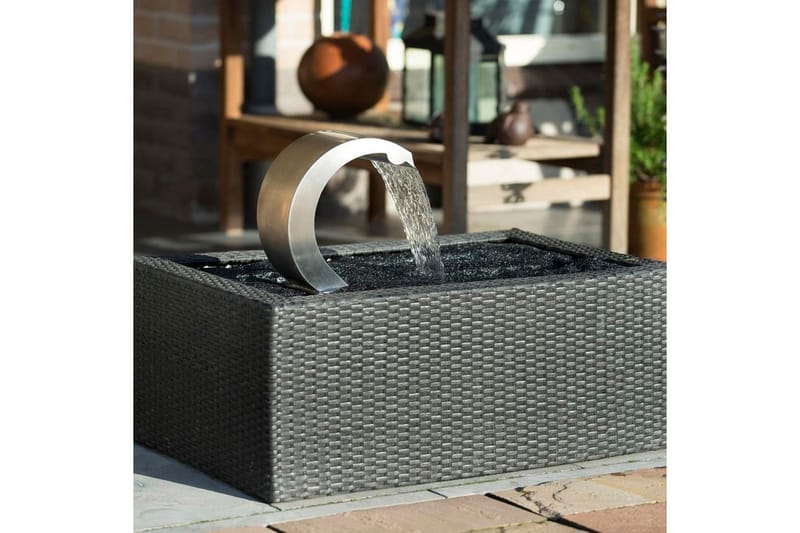 Ubbink Vattenfall Mamba S-LED rostfritt stål 7504632 - Silver - Utemöbler - Övrigt utemöbler - Tillbehör - Övriga trädgårdstillbehör